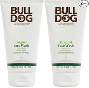BULLDOG Mens Skincare and Grooming,Original Face Wash,5 Fluid Ounce,(Pack of 2)