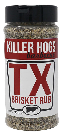 SeKiller Hogs BBQ TX Brisket Dry Rub, Championship Texas Barbecue asoning Blend for Smoking and Grilling, Use on Beef, Ribs, Steaks, or Turkey, 11 oz Shaker