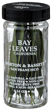 Morton & Bassett California Bay Leaves, 0.14 oz – Non-GMO, Salt-Free, Bold and Fragrant Leaves for Soups, Roasts & Mediterranean Cuisine