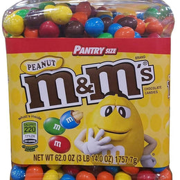 M&M's Peanut Milk Chocolate Candy Bulk Jar (62 Ounce)