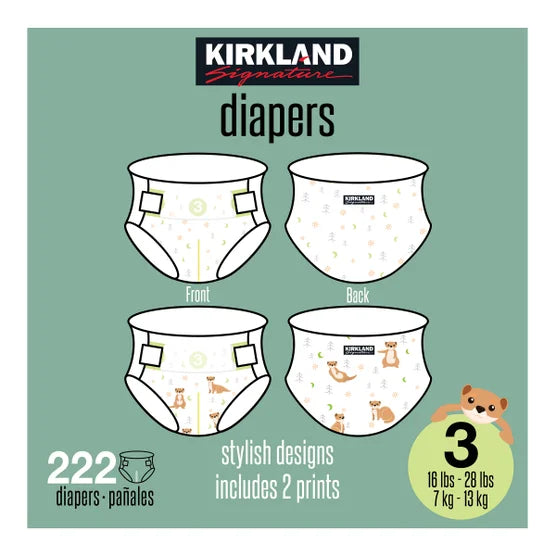 Kirkland Signature Diaper Sizes 3 - 6