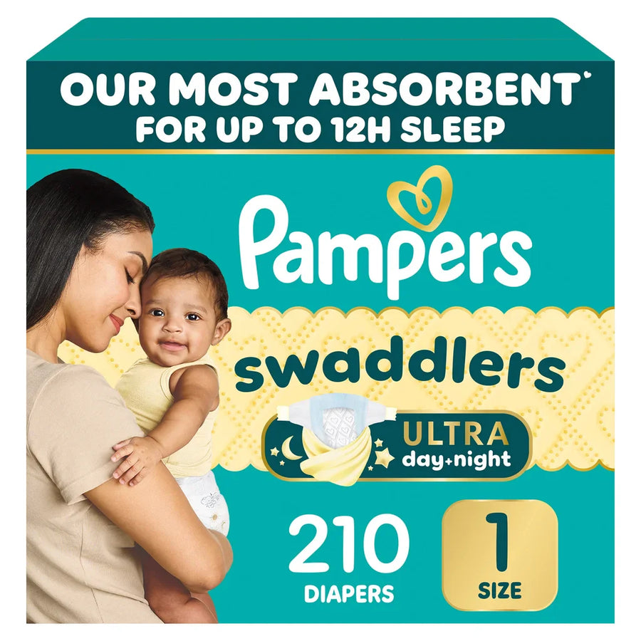 Pampers Swaddlers Ultra Diapers Sizes 1 - 2