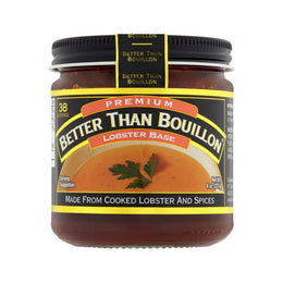Better Than Bouillon Premium Lobster Base, Made from Select Cooked Lobster & Spices, Makes 9.5 Quarts of Broth 38 Servings, 8 Ounce (Pack of 6)