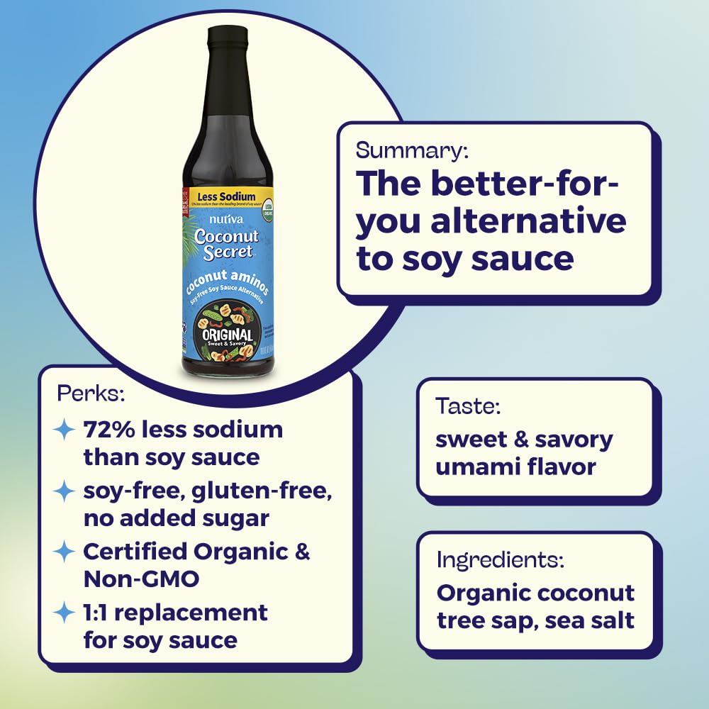 Coconut Secret The Original Amino Soy-Free Seasoning, 16.9 Ounce