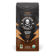 Death Wish Coffee, Organic and Fair Trade Medium Roast Ground Coffee, 16 Ounce