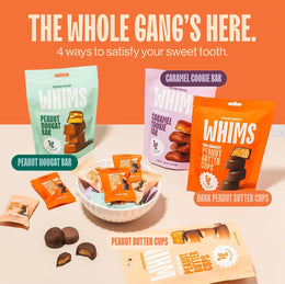 Whims Oat Milk Chocolate Caramel Cookie Bar – Clean Ingredients, Naturally Sweetened with Monk Fruit, No Sugar Alcohols – 1 Bag