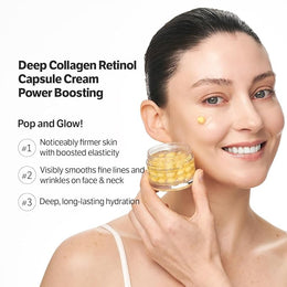 SUNGBOON EDITOR Deep Collagen Retinol Capsule Cream, Firm-Looking Moisturizer for Fine Lines & Dry Skin, with Copper Peptide, White Spicules & Adenosine, Korean Skincare, 1.69 fl oz