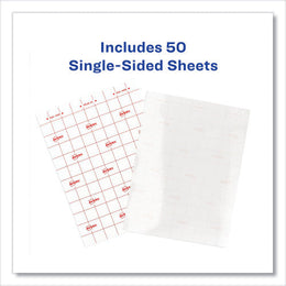 Avery Clear Self-Adhesive Laminating Sheets, 3 mil, 9" x 12", Matte Clear, 50/Box (73601)