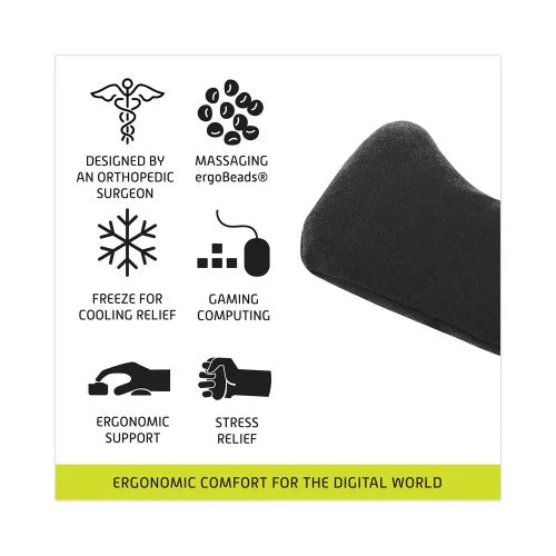 IMAK Mouse Wrist Cushion, 5.75 x 3.75, Black (A10165)