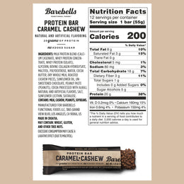Barebells Caramel Cashew | Protein Bar | Pack of 12