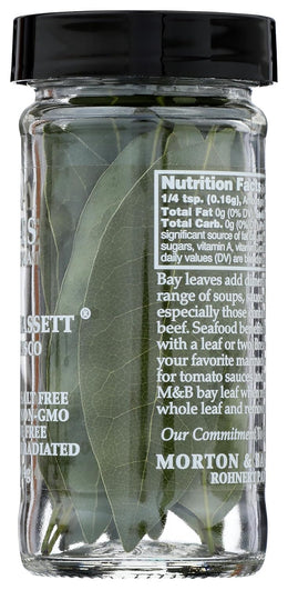 Morton & Bassett California Bay Leaves, 0.14 oz – Non-GMO, Salt-Free, Bold and Fragrant Leaves for Soups, Roasts & Mediterranean Cuisine