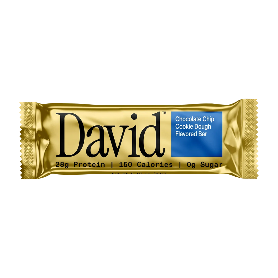 David High Protein Bars, Chocolate Chip Cookie Dough | 12 Count