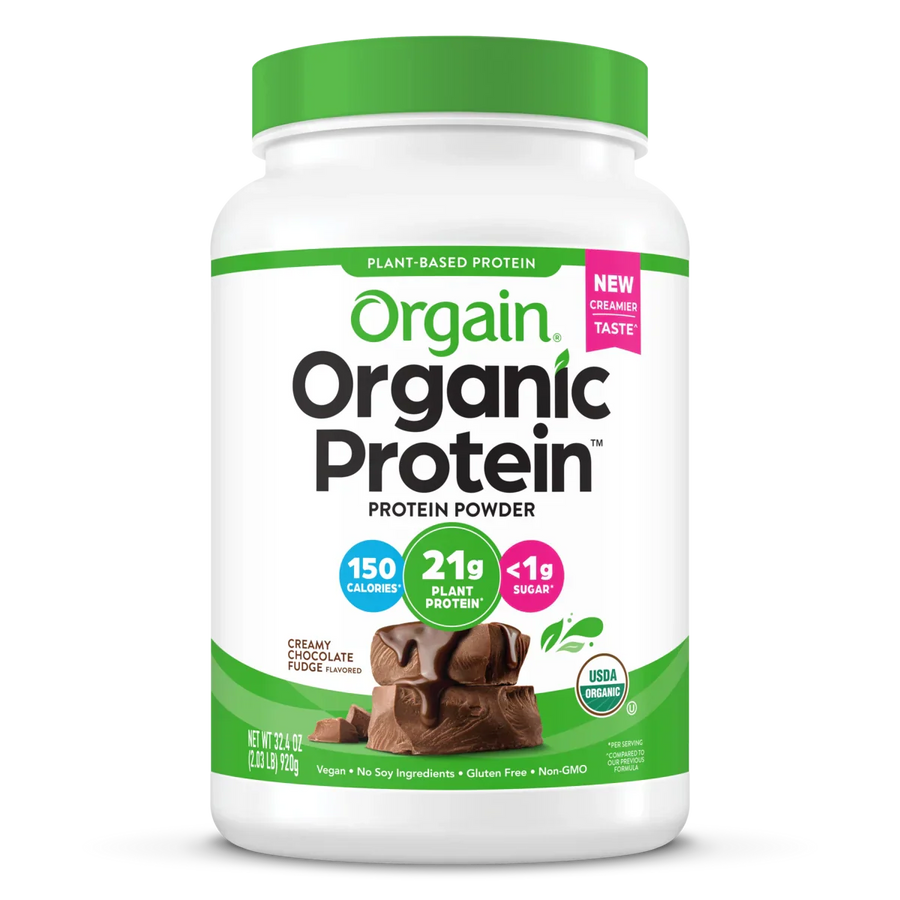 Organic Protein™ Plant Based Protein Powder - Creamy Chocolate Fudge 2.7Lb