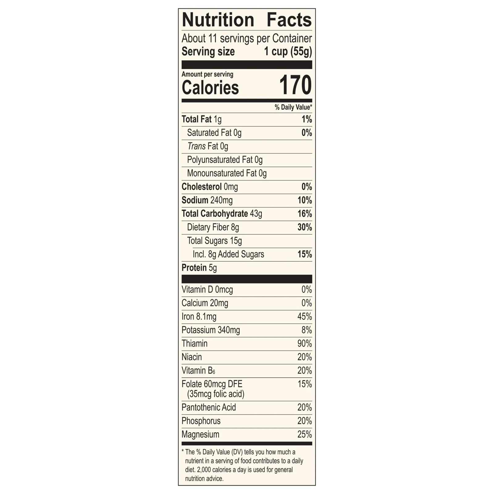 Mom’s Best Raisin Bran – Whole Grain Cereal with No Artificial Flavors, 22 oz Box