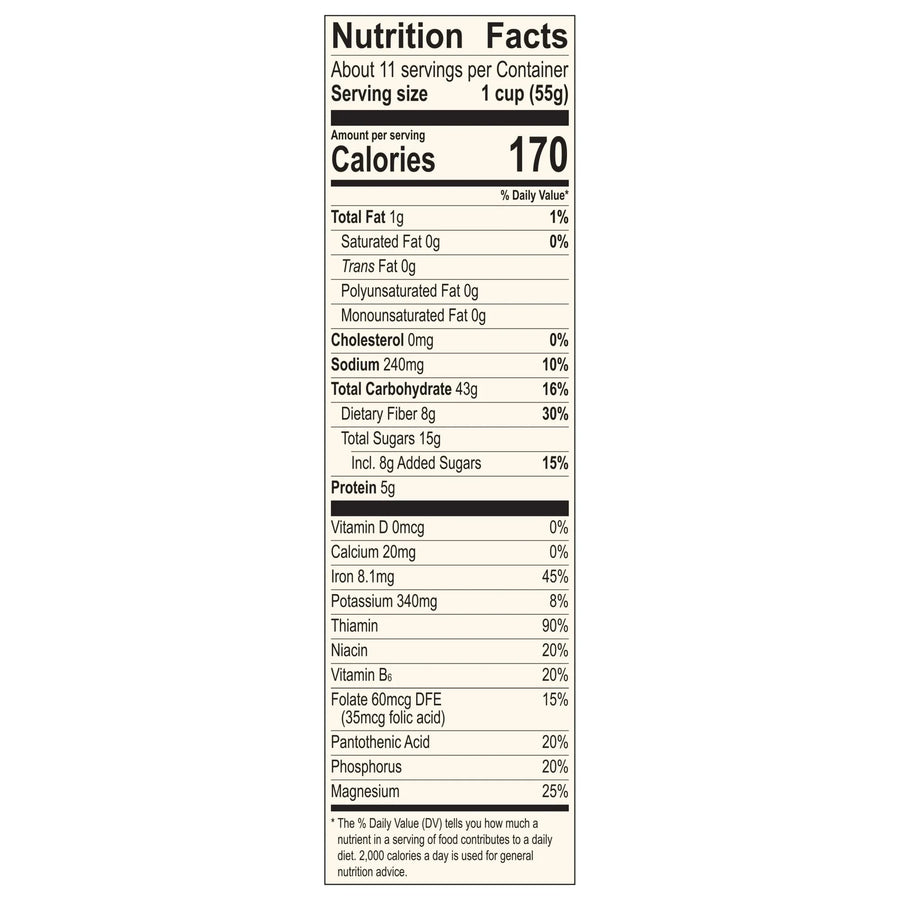 Mom’s Best Raisin Bran – Whole Grain Cereal with No Artificial Flavors, 22 oz Box